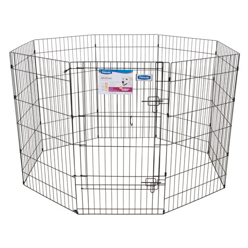 Petmate Exercise Pen with Door Black 42 in