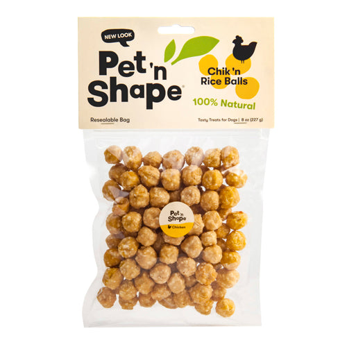 Pet N Shape Chik n Rice Balls Dog Treats 8 oz