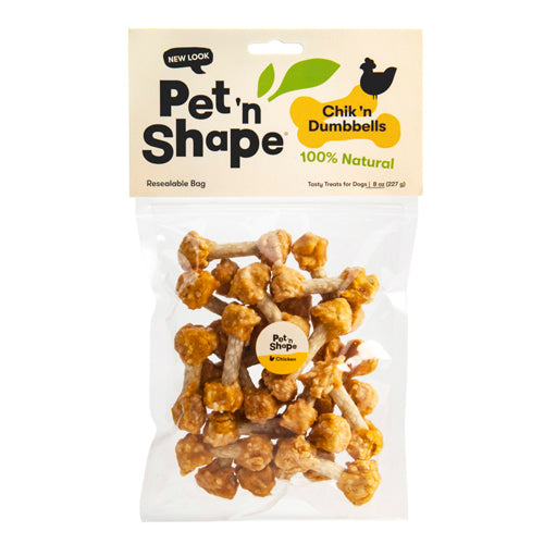 Pet N Shape Chik N Dumbbells Dog Treat 8 Oz