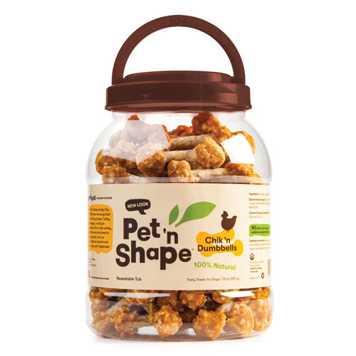 Pet N Shape Chik n Dumbbells Dog Treat 32 oz