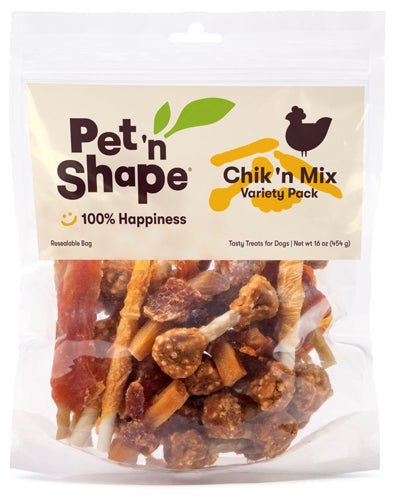 Pet N Shape Chik n Mix Dog Treats Variety Pack 1ea-16 oz