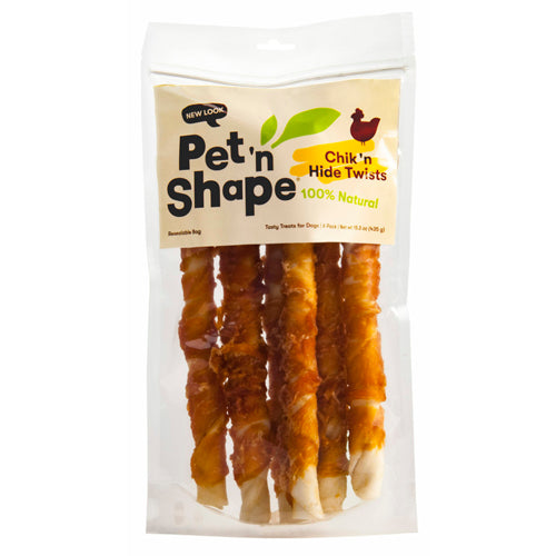 Pet N Shape Chicken Hide Twists Dog Treat 15.3 oz 6 Pack