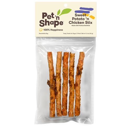 Pet N Shape Sweet Potato n Chicken Stix Dog Treat 1ea/5 ct