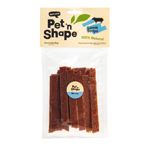 Pet N Shape Lamb Strips Dog Treat 3 oz