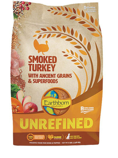 Earthborn Dog Unrefined Smoked Turkey with Ancient Grains 25lbs.