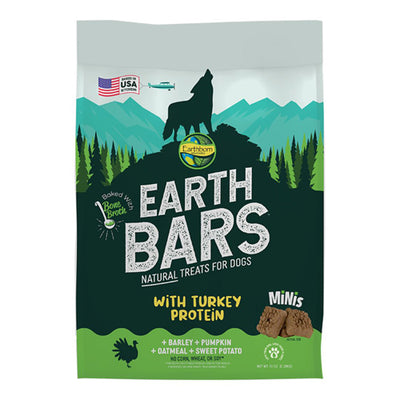 Earthborn Dog Earthbars Mini Turkey 10Oz