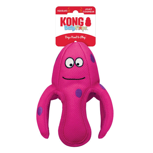 KONG Belly Flops Dog Toy Octopus 1ea/MD