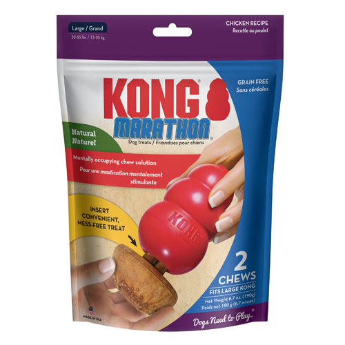 KONG Marathon Dog Treats Chicken 1ea/2 pk, LG