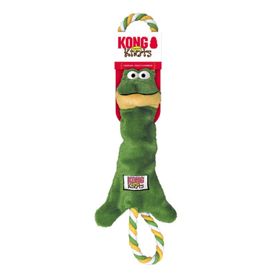 KONG Tugger Knots Frog Dog Toy Green 1ea/MD/LG