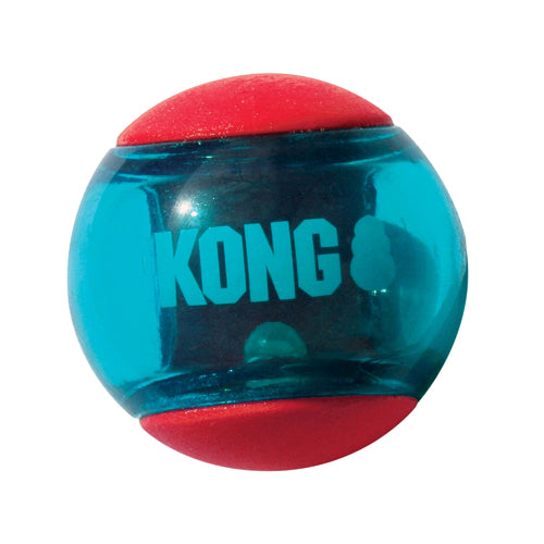 KONG Squeezz Action Ball Dog Toy Red 1ea/MD