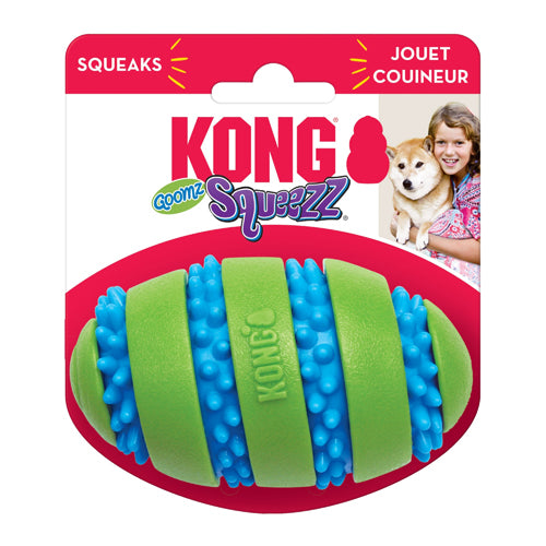 KONG Squeezz Goomz Football Dog Toy 1ea/MD