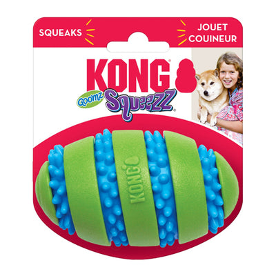 KONG Squeezz Goomz Football Dog Toy 1ea/MD