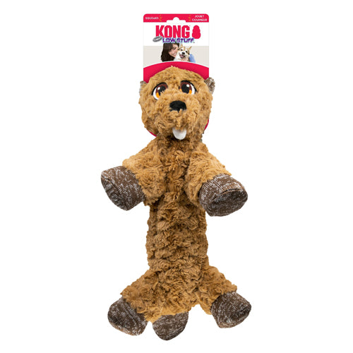 KONG Low Stuff Flopzie Beaver Dog Toy 1ea/MD