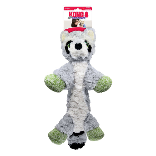 KONG Low Stuff Flopzie Raccoon Dog Toy 1ea/MD