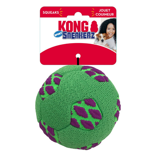 KONG Sneakerz Sport Soccer Ball Dog Toy 1ea/MD