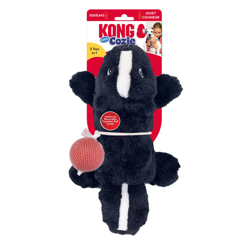 KONG Cozie Pocketz Dog Toy Skunk 1ea/SM