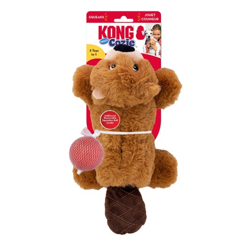 KONG Cozie Pocketz Dog Toy Beaver 1ea/MD