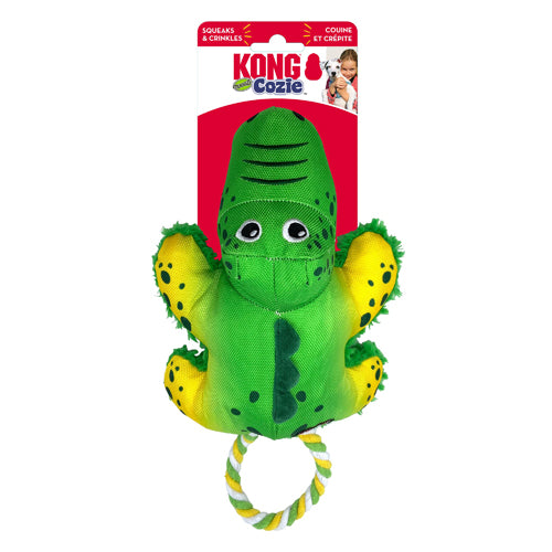 KONG Cozie Tuggz Dog Toy Alligator 1ea/SM/MD