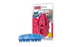 KONG Zoomgroom Rubber Dog Brush Raspberry 1ea/LG