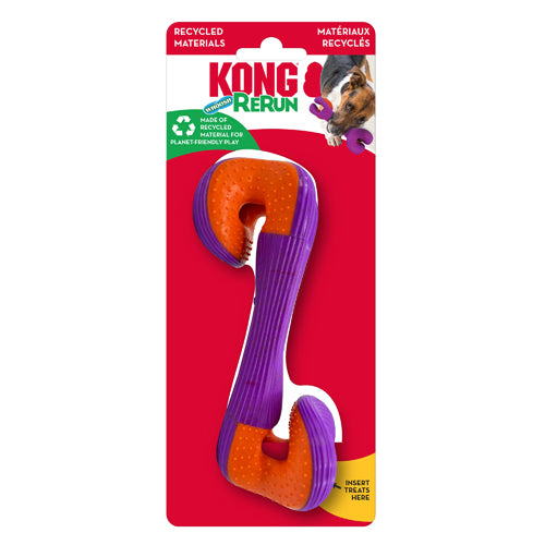 KONG Rerun Whoosh Bone Dog Toy Assorted 1ea/SM/MD