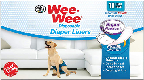 Four Paws Wee Wee Dog Diaper Garment Pads