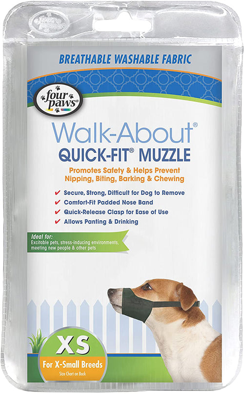 Four Paws WalkAbout QuickFit Dog Muzzle 1ea-1 XS