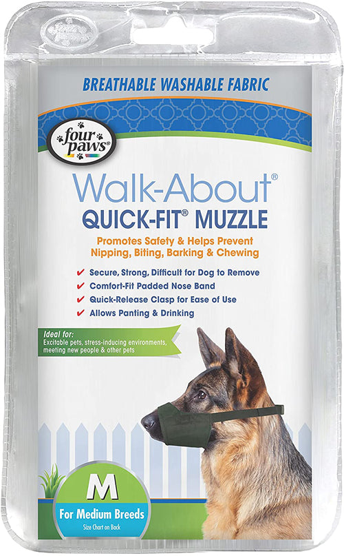 Four Paws WalkAbout QuickFit Dog Muzzle 1ea-3 Medium