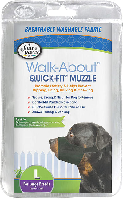 Four Paws WalkAbout QuickFit Dog Muzzle 1ea-4 Large