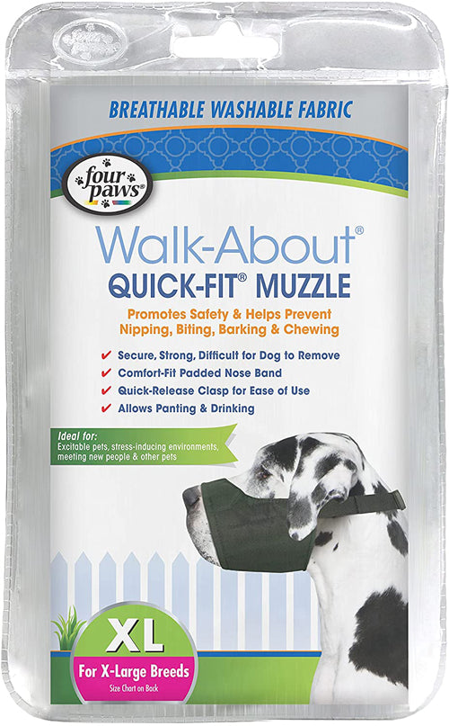 Four Paws WalkAbout QuickFit Dog Muzzle 1ea-5 XL