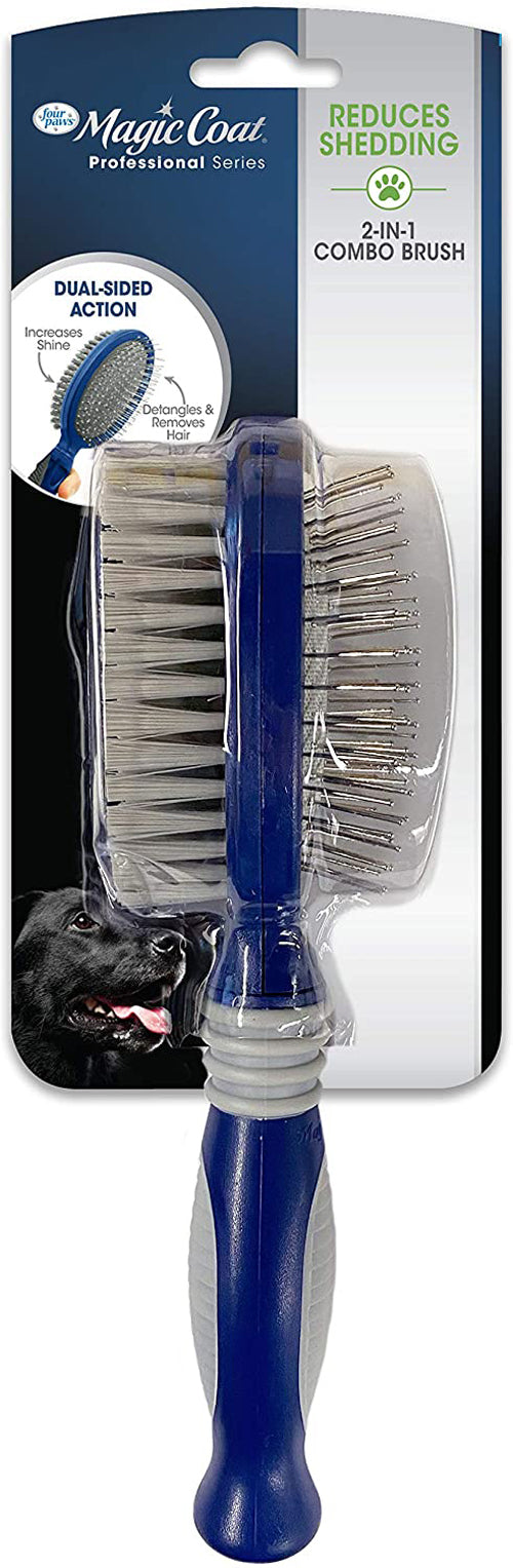 Four Paws Magic Coat Dual-Sided Combo Brush