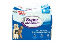 Four Paws Wee-Wee Super Absorbent Pads for Dogs 75-Count Large 24" x 24"