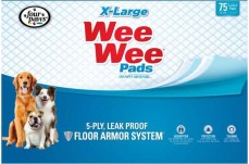 Four Paws Wee-Wee Superior Performance Dog Pads 75-Count X-Large 28" x 34"