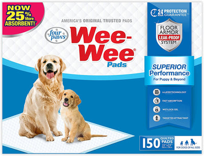 Four Paws Wee-Wee Grass Scented Puppy Pads 10 Count Standard 22" x 23"