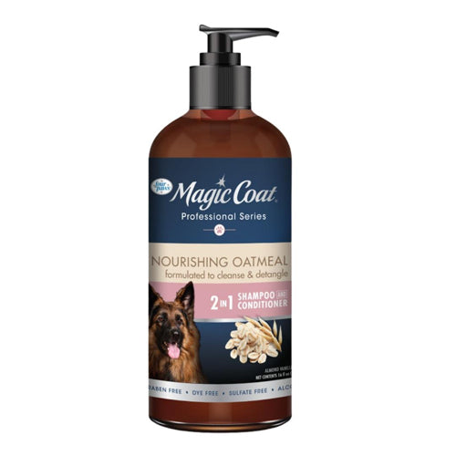 Four Paws Magic Coat Professional Series Nourishing Oatmeal 2 in 1 Dog Shampoo and Conditioner Two in One 1ea-16 Fl. Oz.