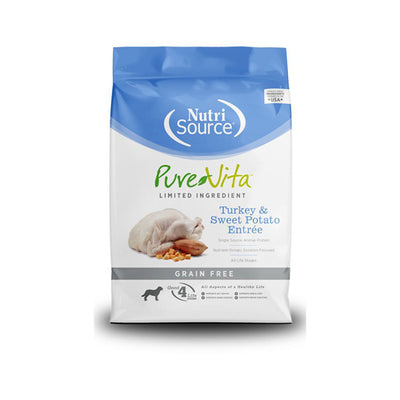 Pure Vita Dog Grain Free Turkey & Sweet Potato 25Lb