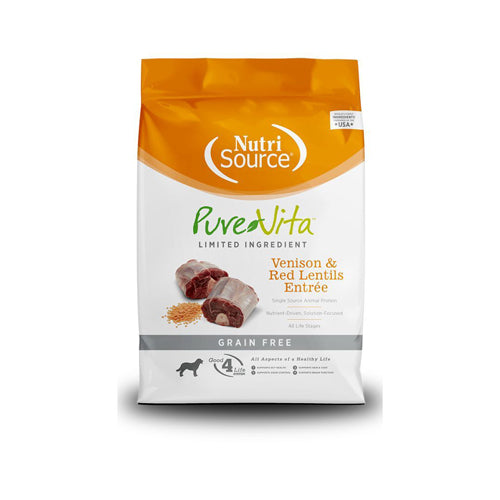 Pure Vita Dog Grain Free Venison 25Lb