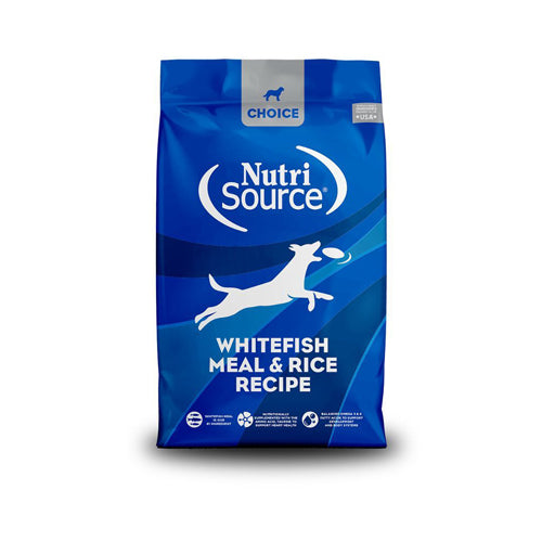 Nutrisource Dog Choice Whitefish & Rice 30Lb