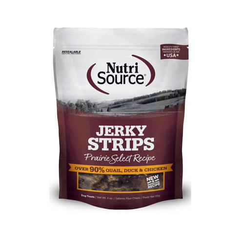 Nutrisource Dog Jerky Treat Prairie Select 4Oz