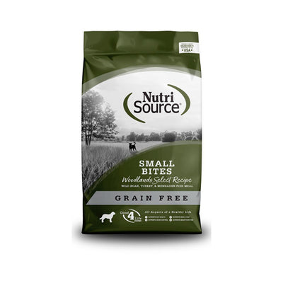 Nutrisource Dog Grain Free Small Bites Woodland Select 15Lb