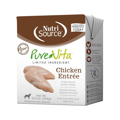 Pure Vita Dog Grain Free Chicken Entrée 12.5Oz