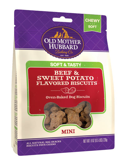 Omh Mini Soft Tasty Beef Sweet potato 8oz Chewy Biscuits