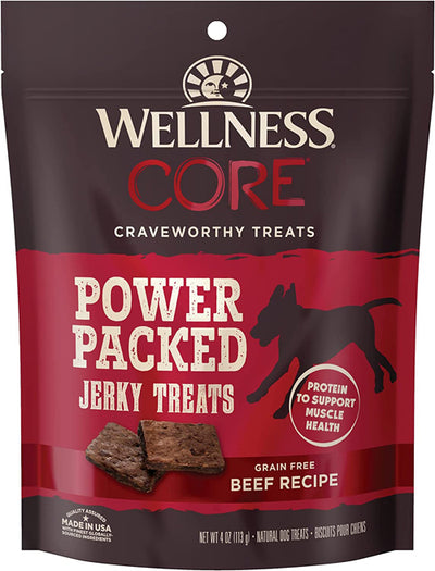 Wellness Core Power Packed Dog 4oz Beef Jerky