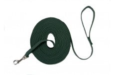 Coastal Train Right! Cotton Web Training Leash Green 5/8X30Ft