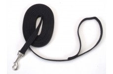 Train Right Cotton Web Training Dog Leash Black 5-8 in x 20 ft