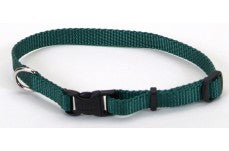 Coastal Adjustable Nylon Dog Collar with Plastic Buckle Black 3-8 in x 8-12 in