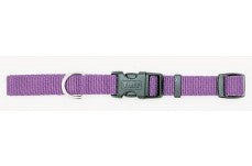 Coastal Adjustable Nylon Dog Collar with Plastic Buckle Purple 3-4 in x 14-20 in