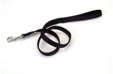 Coastal Double-Ply Nylon Dog Leash Black 1 in x 6 ft