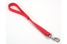 Coastal Double-Ply Nylon Traffic Dog Leash Red 1 in x 24 in