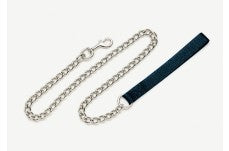 Titan Chain Dog Leash with Nylon Handle Black 2 mm x 4 ft