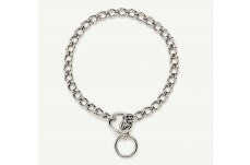 Titan Chain Training Dog Collar Fine Nickel; Chrome 2 mm x 12 in